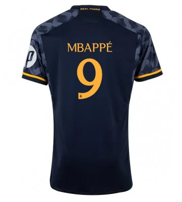 Real Madrid Kylian Mbappe #9 Bortatröja 2023-24 Kortärmad